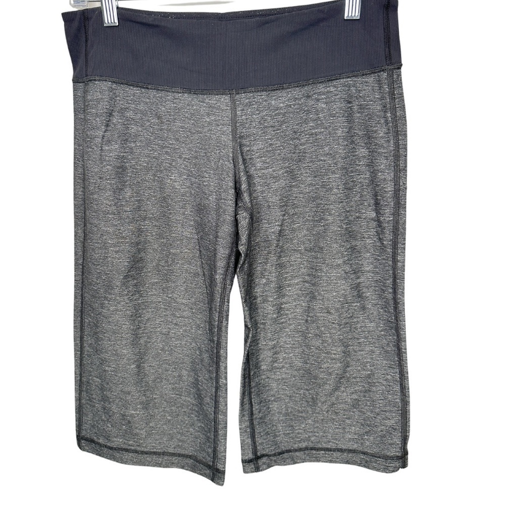 Lululemon Clam Digger Crops Heathered Deep Coal Size 6